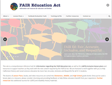 Tablet Screenshot of faireducationact.com